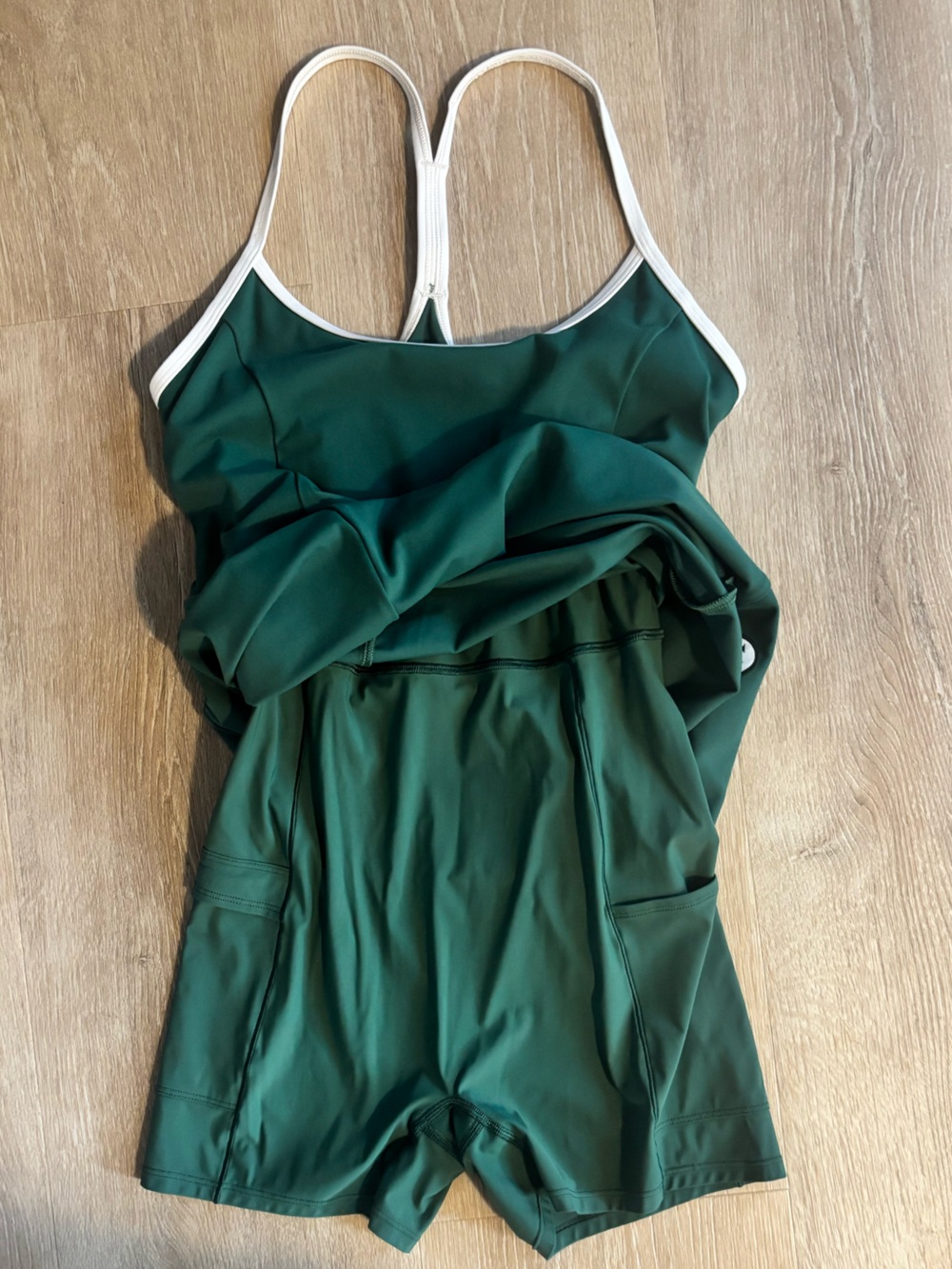 Vuori Green Activewear dress with shorts under - Picture 3 of 7